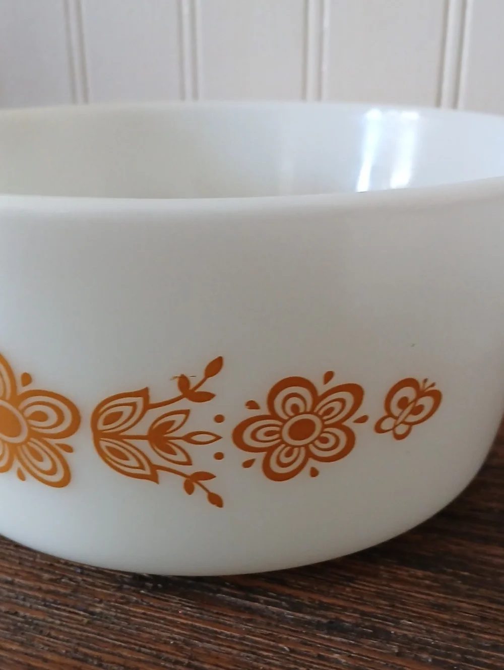 Vintage PYREX Cinderella  Casserole Dish Butterfly Gold Pattern USA
